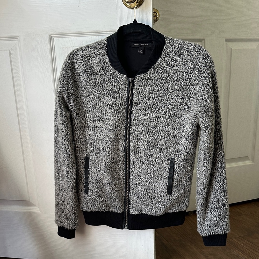 Banana Republic Zip Up Bomber Jacket XS